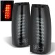 GMC Suburban 1992-1999 Black Smoked LED Tail Lights