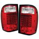 Ford Ranger 1993-1997 Red and Clear LED Tail Lights