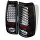 Chevy Silverado 2003-2006 Black LED Tail Lights