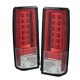 GMC Safari 1985-2004 Red and Clear LED Tail Lights
