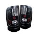 Dodge Ram 3500 1994-2002 Black LED Tail Lights