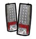 Chevy Astro 1985-2004 Clear LED Tail Lights