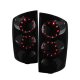 Dodge Ram 3500 2003-2005 Black Smoked Ring LED Tail Lights