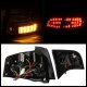 Audi A4 Sedan 2006-2008 Red and Smoked LED Tail Lights