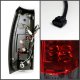 Chevy Avalanche 2007-2013 Red and Smoked LED Tail Lights