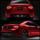 Subaru BRZ 2013-2020 Black LED Tail Lights