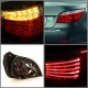 BMW 5 Series E60 2004-2007 Red and Clear LED Tail Lights