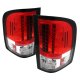 Chevy Silverado 2010-2011 Red and Clear LED Tail Lights