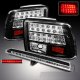 Ford Mustang 1999-2004 Black LED Tail Lights and LED Third Brake Light