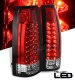 GMC Yukon Denali 1999-2000 Red and Clear LED Tail Lights