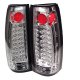 Chevy 2500 Pickup 1988-1998 Clear LED Tail Lights