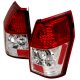 Dodge Magnum 2005-2008 Red and Clear LED Tail Lights