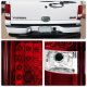 Chevy Suburban 2000-2006 Red and Clear LED Tail Lights