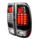 Ford F450 Super Duty 1999-2007 Black LED Tail Lights