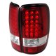 Chevy Suburban 2000-2006 Red and Clear LED Tail Lights