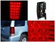 Chevy Tahoe 2007-2014 Red and Clear LED Tail Lights