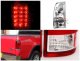 Ford F350 Super Duty 1999-2007 Red and Clear LED Tail Lights