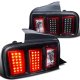 Ford Mustang 2005-2009 LED Tail Lights Black