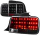 Ford Mustang 2005-2009 Black LED Tail Lights Sequential