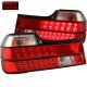 BMW 7 Series 1988-1994 Red and Clear LED Tail Lights