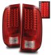 Ford F350 Super Duty 2008-2016 LED Tail Lights Red and Clear