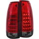 GMC Yukon Denali 1999-2000 Red and Smoked LED Tail Lights