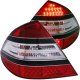 Mercedes Benz E Class 2003-2006 LED Tail Lights Red and Clear