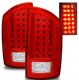 Dodge Ram 3500 2007-2009 Red and Clear LED Tail Lights