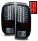 Ford F350 Super Duty 2008-2016 Black LED Tail Lights