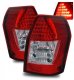 Dodge Magnum 2005-2008 Red and Clear LED Tail Lights