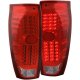 Chevy Avalanche 2002-2006 Red and Clear LED Tail Lights