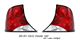 Ford Focus Sedan 2000-2004 Red and Clear Altezza Tail Lights
