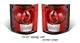 Chevy C10 Pickup 1973-1987 Red and Clear Altezza Tail Lights