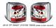 VW Passat 1998-2001 Red and Clear Altezza Tail Lights
