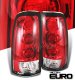 GMC Sierra 1999-2002 Red and Clear Altezza Tail Lights