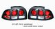 Ford Mustang 1994-1998 Black Altezza Tail Lights