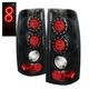 GMC Sierra 1999-2003 Black Ring LED Tail Lights