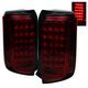 Scion xB 2008-2009 Red Smoked LED Tail Lights