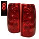 GMC Sierra 1999-2002 Red Ring LED Tail Lights