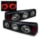 Ford Mustang 1987-1993 Black Ring LED Tail Lights