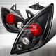 Nissan Versa Hatchback 2007-2009 Black Altezza Tail Lights