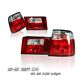 BMW E34 5 Series 1989-1994 Red and Clear Euro Tail Lights
