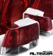 Ford Mustang 1999-2004 Red and Clear Euro Tail Lights