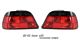 BMW E38 7 Series 1995-2001 Red and Smoked Euro Tail Lights