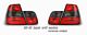 BMW E46 Sedan 3 Series 1999-2001 Red and Smoked Euro Tail Lights