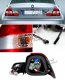 BMW E46 Coupe 3 Series 1999-2002 Red and Clear Euro Tail Lights