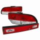 Nissan 240SX Hatchback 1989-1994 Tail Lights and Trunk Light Red and Clear