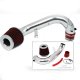 Honda Civic 2001-2005 Polished Short Ram Intake with Red Air Filter