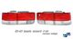 Honda Accord Sedan 1992-1993 Depo Red and Clear JDM Tail Lights