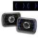 VW Golf 1985-1987 Blue LED Black Sealed Beam Projector Headlight Conversion